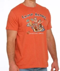 Cinch Men's Aloha Tiki Tee