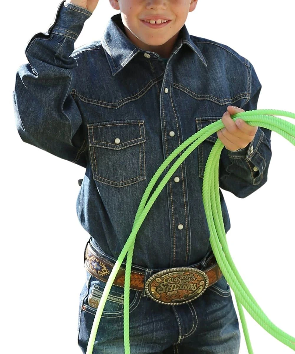 Cinch Boys' Western Denim Snap Shirt 1 Cinch Boys' Western Denim Snap Shirt