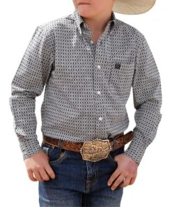 Cinch Boys' Button Down Western Shirt