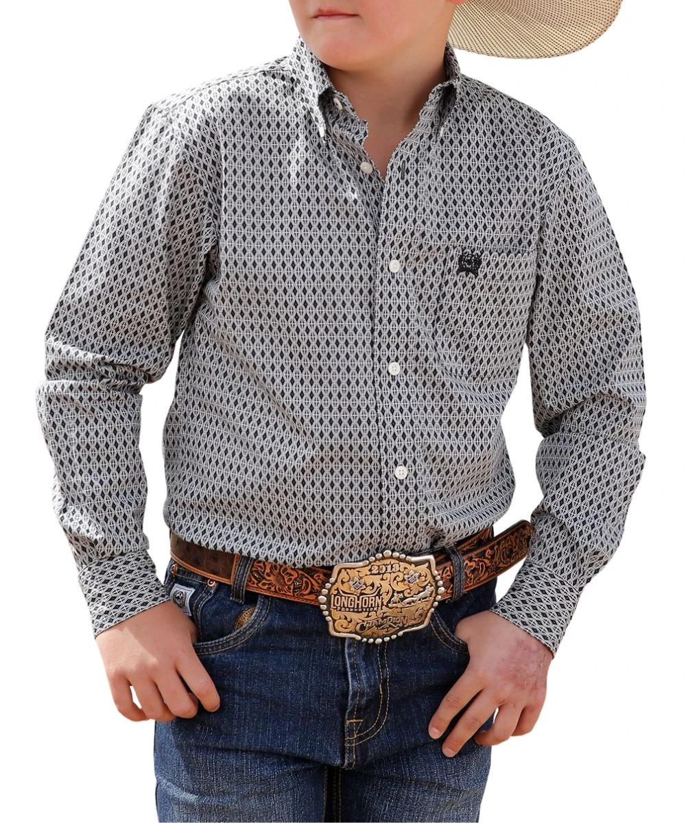 Cinch Boys' Button Down Western Shirt 1 Cinch Boys' Button Down Western Shirt