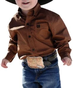 Cinch Toddler Boys' Western Button Down Shirt