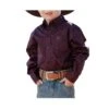 Cinch Toddler Boys' Purple Paisley Button Down Shirt