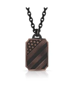Montana Silversmiths Men's All American Bronze Necklace