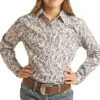 Panhandle Girls' Paisley Print Snap Shirt