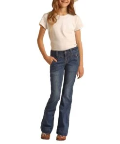 Rock & Roll Cowgirl Girls' Trouser Jean