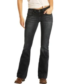 Rock & Roll Cowgirl Women's Low Rise Trouser Jean