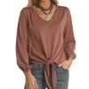 Panhandle Women's Tie Front Blouse