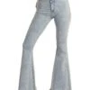 Panhandle Women's Button Bell High Rise Stretch Flare Jean