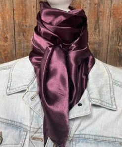 Rodeo Drive Solid Plum Wild Rag