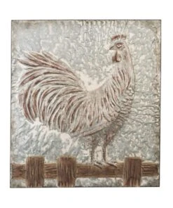 Ganz Embossed Rooster Wall Decor