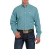 Cinch Men's Long Sleeve Geometric Button Down Shirt