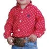Cinch Toddler Boys' Diamond Print Button Down Shirt
