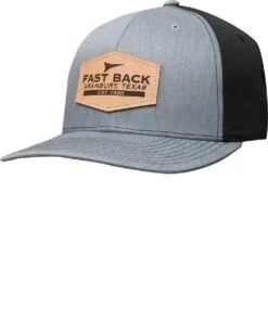 Fast Back Ropes Leather Logo Cap