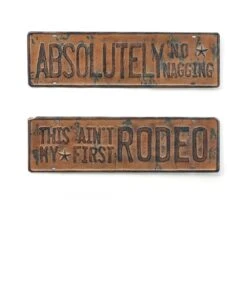 Gift Craft License Plate Metal Wall Sign