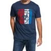 Ariat Men's Navy Heather Standing Tall Tee