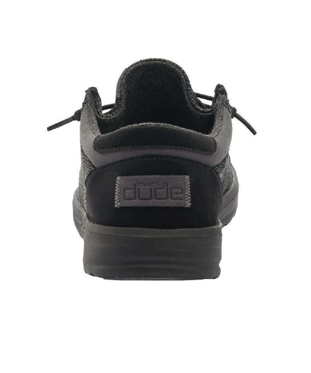 Hey Dude Men's Total Black Paul Sox Shoe 3 Hey Dude Men's Total Black Paul Sox Shoe - Image 3
