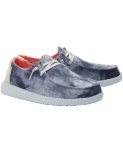 Hey Dude Women's Tie Dye Navy Wendy Shoe