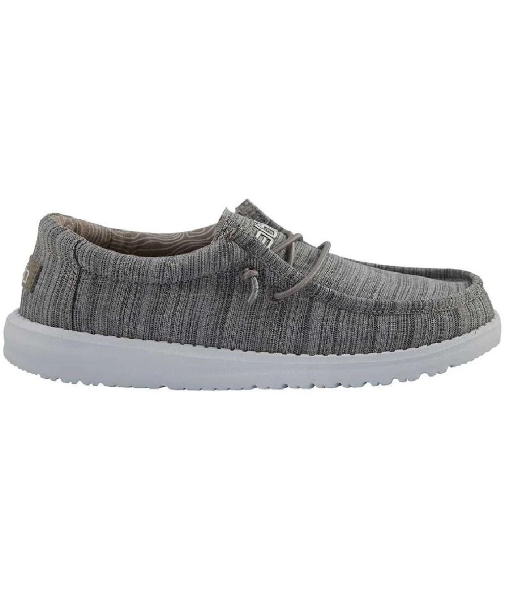 Hey Dude Youth Linen Stone Wally Shoe 1 Hey Dude Youth Linen Stone Wally Shoe