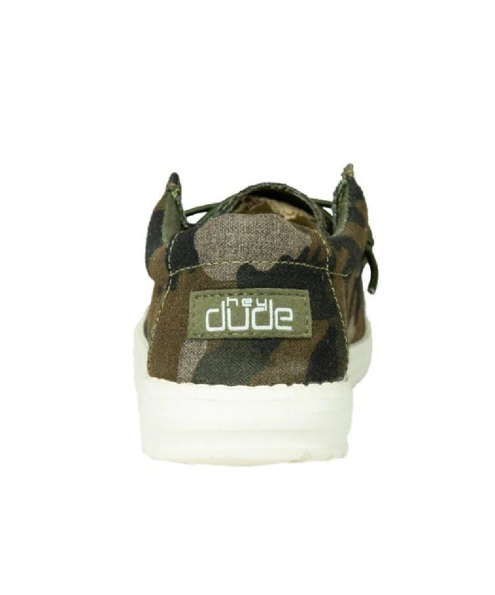 Hey Dude Youth Camo Print Wally Shoe 3 Hey Dude Youth Camo Print Wally Shoe - Image 3