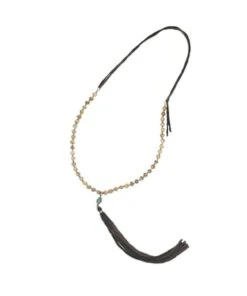 J. Fork Designs Women's Picture Jasper Tassel Drop Necklace