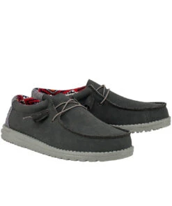 Hey Dude Men's Quarry Wally Recycled Leather Shoe 7 Hey Dude Men's Quarry Wally Recycled Leather Shoe -Fashion Shop products 150202995 a