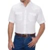 Ely Walker Men's White Western Snap Shirt