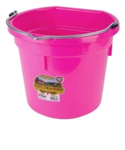 Duraflex Plastic Flatback 20 Quart Bucket -Fashion Shop products 16017pink