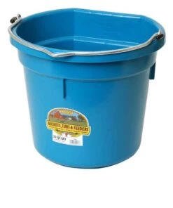 Duraflex Plastic Flatback 20 Quart Bucket -Fashion Shop products 16017turquoise