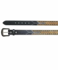 Trenditions Men's Hooey Black And Brown Lace Belt