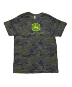 John Deere Kids' Camo Logo Tee