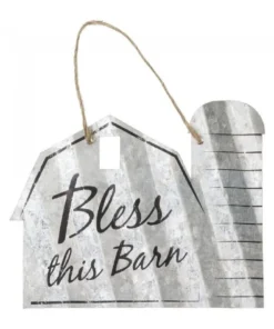 Bless This Barn Corrugated Metal Sign