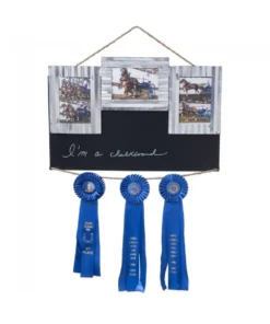 Three Frame Chalkboard/Ribbon Hanger Stall Sign