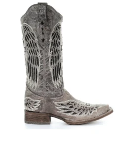 Corral Women's Wing And Cross Sequin Underlay Boot -Fashion Shop products A1197 SIDE