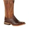 Durango Women's Full Quill Ostrich Antiqued Saddle Western Boot