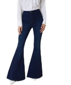 Kancan Women's High Rise Flare Jean