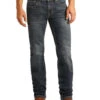 Rock & Roll Cowboy Men's Slim Fit Stretch Straight Boot Cut Jean