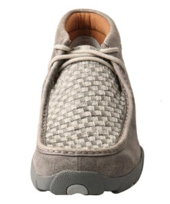 Twisted X Men's Gray Basket Weave Chukka Driving Moc -Fashion Shop products MDM0073toe