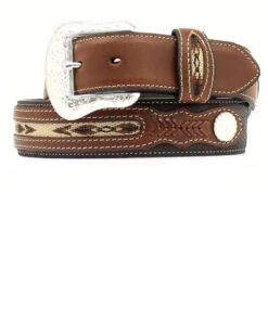 M&F Western Men's Nocona Aztec Ribbon Belt