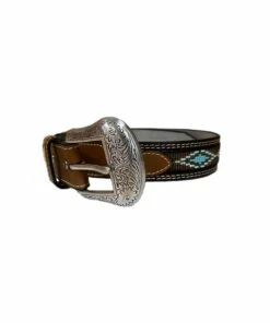 M&F Western Kids' Nocona Beaded Leather Belt