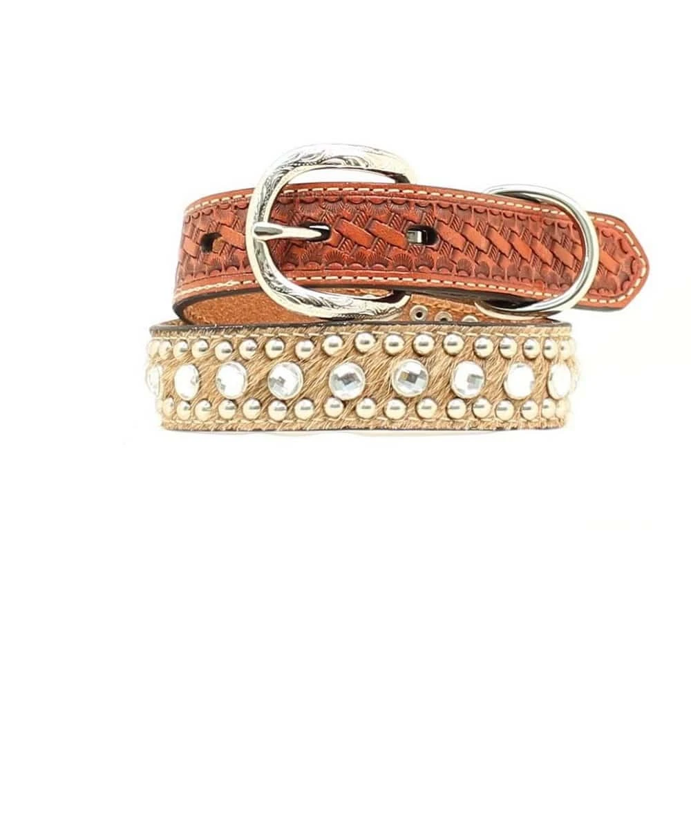 M&F Western 1" Nocona Calf Hair Pet Collar