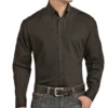 Panhandle Men's Black Button Down Shirt