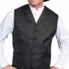 Scully Men's Black Paisley Vest