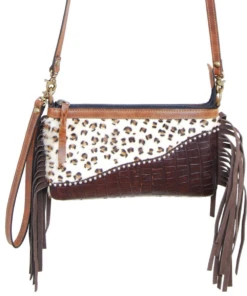 Rafter T Ranch Women's Leopard & Crossbody Purse/Wristlet