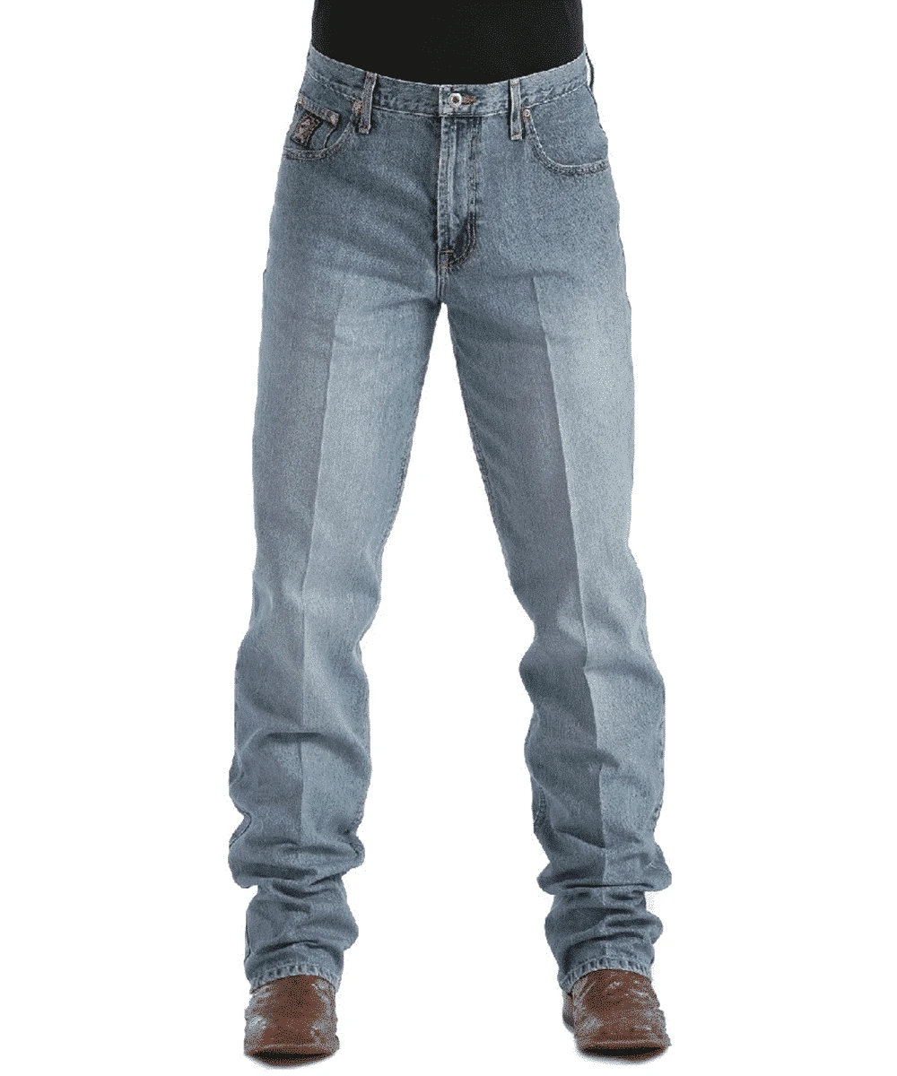 Cinch Men's Black Label Relaxed Fit Medium Stonewashed Jean 1 Cinch Men's Black Label Relaxed Fit Medium Stonewashed Jean