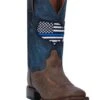 Dan Post Men's Thin Blue Line Usa Square Toe Boot