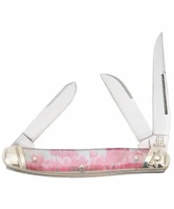 Rough Ryder Wild Flowers Pink Tulips Knife