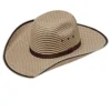 M&F Western Kids' Twister Chocolate Ribbon Youth Western Straw Hat