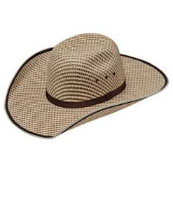 M&F Western Kids' Twister Chocolate Ribbon Youth Western Straw Hat
